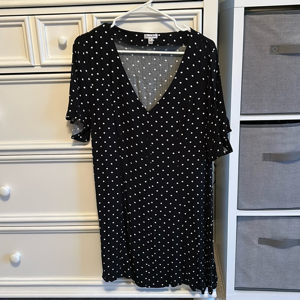 Francesca’s Mini Polka Dot Dress (Fits M/L)